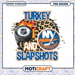 Turkey and Slapshots New York Islanders PNG Design Download