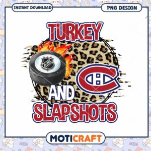 Turkey and Slapshots NHL PNG Design for Fans