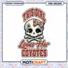 Cute Girl Skull Design Loves Her Coyotes PNG Download 1 Cute Girl Skull Design Loves Her Coyotes PNG Download