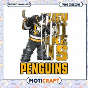 Penguins Hockey Design They Do Not Like Us PNG Download