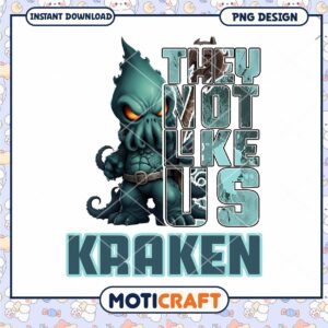 Kraken Themed PNG Design Instant Download for Creatives