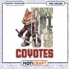 Coyote Hockey Player They Not Like Us PNG Design Download
