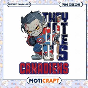 Montreal Canadiens Cartoon Art PNG Instant Download Design