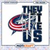 Columbus Hockey They Not Like Us PNG Download Design