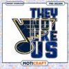 St Louis Blues They Not Like Us PNG Design Download