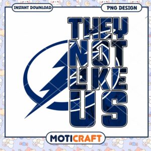 They Not Like Us Lightning PNG Design for Fans