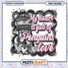 Heartfelt Penguins Love Art PNG Instant Download Design