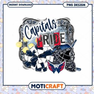 Capitals Pride PNG Design for Instant Download Use