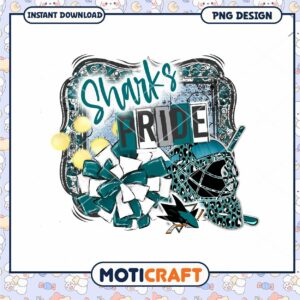 Sharks Pride PNG Design for Instant Download Use
