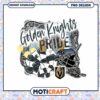 Golden Knights Hockey Pride PNG Design Instant Download
