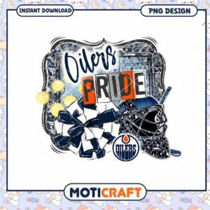 Oilers Pride PNG Design Instant Download Graphic Art