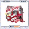 Red Wings Pride Cheer Bow PNG Instant Download Design 1 Red Wings Pride Cheer Bow PNG Instant Download Design
