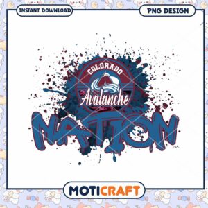 Colorado Avalanche Nation PNG Design Instant Download Colorado Avalanche Nation PNG Design Instant Download
