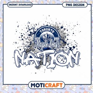Toronto Maple Leafs Nation PNG Design Instant Download