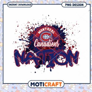 Montreal Canadiens Nation PNG Design Instant Download