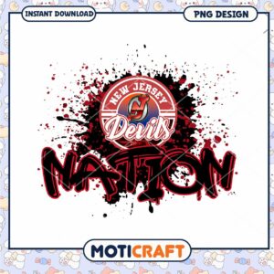 New Jersey Devils Nation PNG Instant Download Design New Jersey Devils Nation PNG Instant Download Design