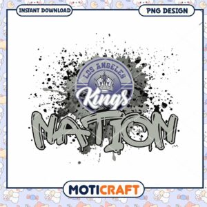 Los Angeles Kings Nation PNG Design Instant Download Los Angeles Kings Nation PNG Design Instant Download