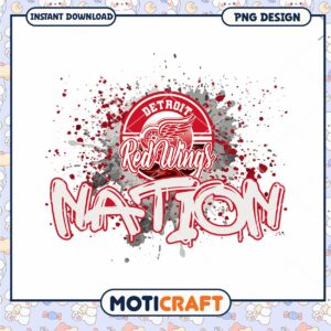 Detroit Red Wings Nation Graphic Instant Download PNG