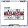 Colorado Avalanche PNG Design Instant Download Art