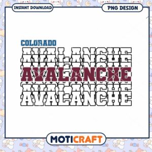 Colorado Avalanche PNG Design Instant Download Art