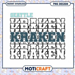 Seattle Kraken Sports Team PNG Design for Fans Seattle Kraken Sports Team PNG Design for Fans