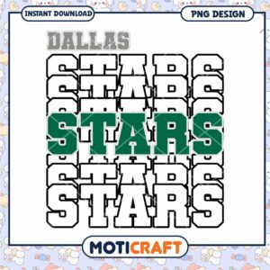 Dallas Stars PNG Design for Instant Download Art Dallas Stars PNG Design for Instant Download Art