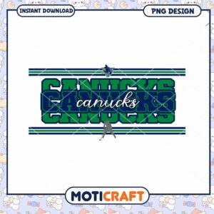 Canucks Team Logo PNG Design Instant Download Art