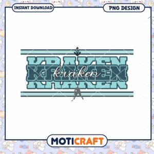 Kraken Hockey Team PNG Design for Instant Download