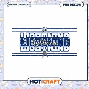 Lightning Sports Themed PNG Design for Instant Download