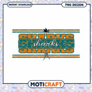 Sharks Team Spirit PNG Design for Instant Download Sharks Team Spirit PNG Design for Instant Download