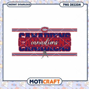 Montreal Canadiens PNG Design Instant Download Graphic