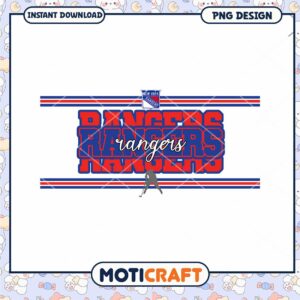 New York Rangers Hockey Vintage PNG Design Download