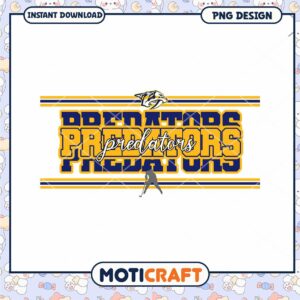 Nashville Predators Hockey Team PNG Instant Download Design