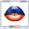 Vibrant Blue and Orange Lip Design for Instant Download PNG