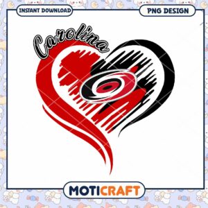 Carolina Heart Design PNG Instant Download for Crafting