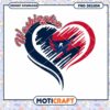 Washington Capitals Heart Design Instant Download PNG