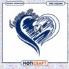Tampa Bay Heart Design PNG Instant Download for Fans
