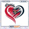 Florida Heart Design PNG for Instant Download Love Fans