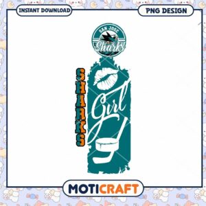 San Jose Sharks Girl PNG Design for Instant Download San Jose Sharks Girl PNG Design for Instant Download