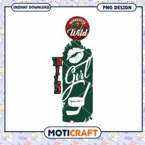 Minnesota Wild Girl Hockey PNG Design Instant Download Minnesota Wild Girl Hockey PNG Design Instant Download