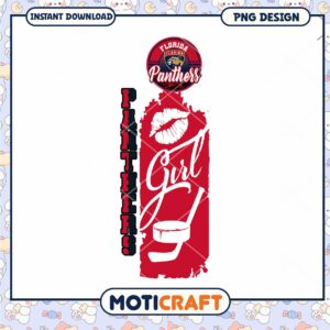 Florida Panthers Girl PNG Design for Sports Lovers
