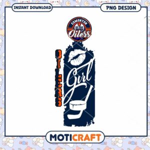 Edmonton Oilers Girl PNG Design for Instant Download Edmonton Oilers Girl PNG Design for Instant Download