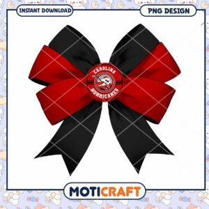 Carolina Hurricanes Bow PNG Instant Download Design