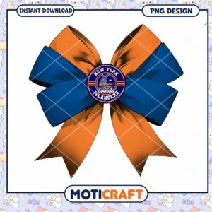 New York Islanders Sports Bow PNG Instant Download Design New York Islanders Sports Bow PNG Instant Download Design