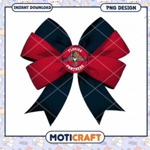 Florida Panthers Bow Design Instant Download PNG File