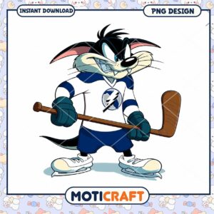 Hockey Themed Cartoon Character PNG Download Design