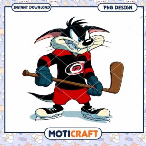 Cool Hockey Cat Character PNG Instant Download Design Cool Hockey Cat Character PNG Instant Download Design