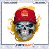 Calgary Flames Skull PNG Design Instant Download Art