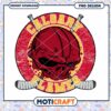 Calgary Flames Skull Hockey Design PNG Instant Download