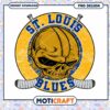 St Louis Blues Skull PNG Design for Hockey Fans